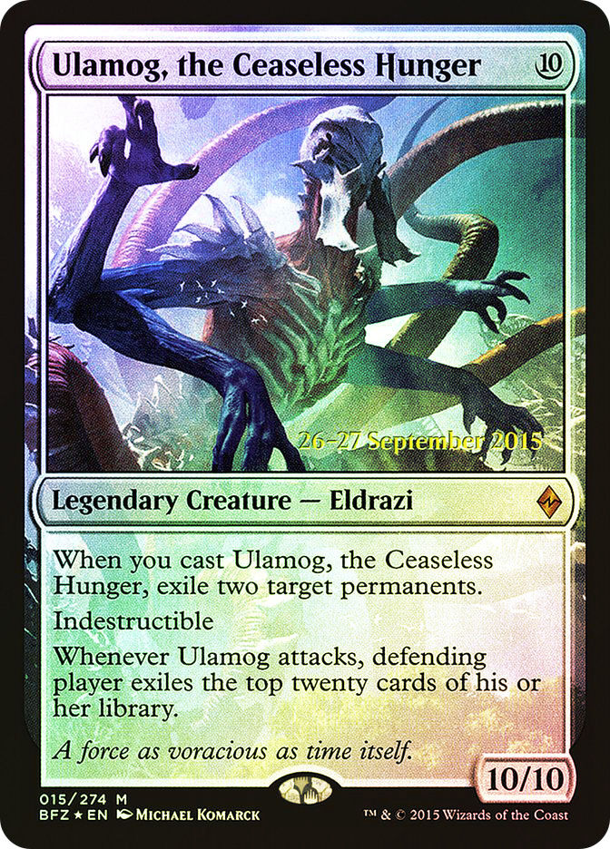 MTG Ulamog, the Ceaseless Hunger英語　Foil Ulamog, the Ceaseless Hunger | Battle for Zendikar | Star