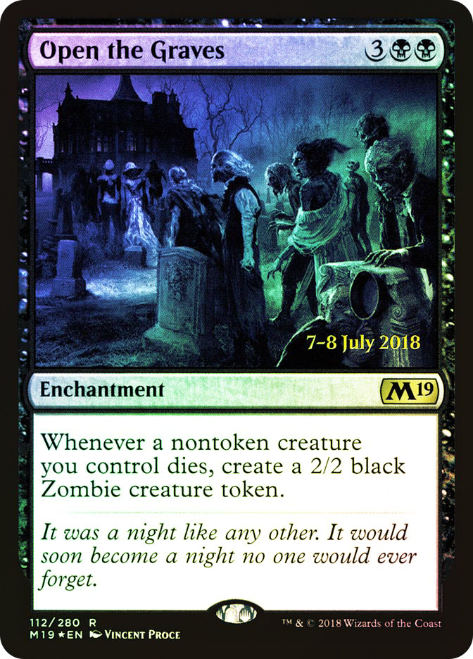 Open the Graves (Prerelease) (Core Set 2019) | Promo | Star City Games
