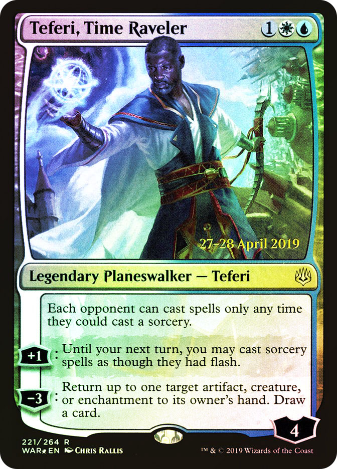 Teferi, Time Raveler (Prerelease) (War of the Spark) | Promo