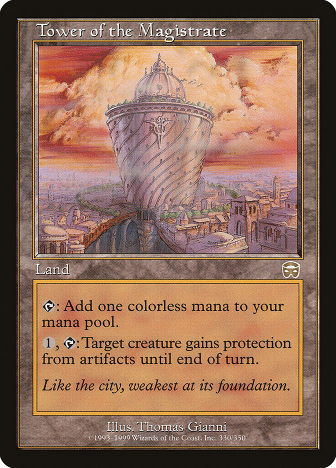 【foil】市長の塔/Tower of the Magistrate MTG Tower of the Magistrate | Mercadian Masques | Star City Games