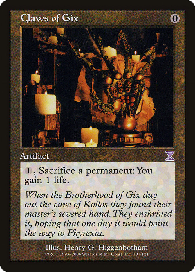 MTG ギックスのかぎ爪 Claws of Gix 英語 FOIL Claws of Gix | Time Spiral Timeshifted | Star City Games