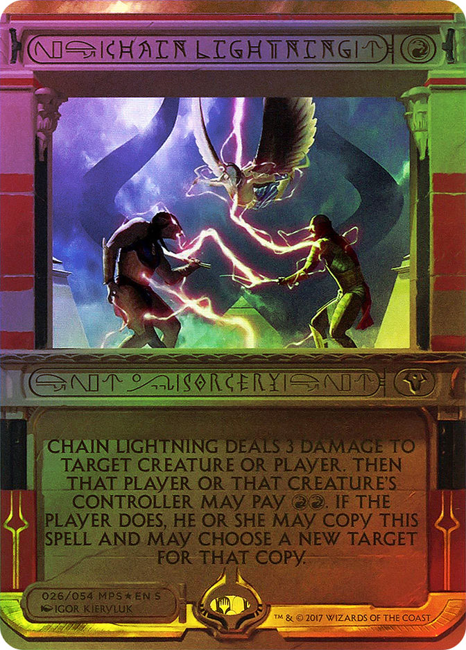 Chain Lightning, Masterpiece Series: Amonkhet Invocations