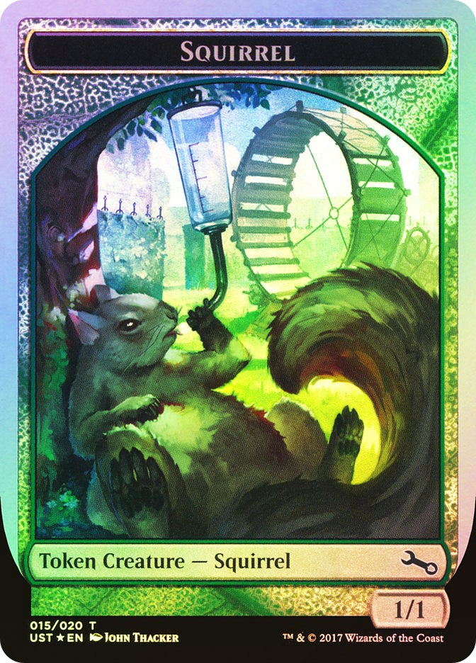 リス squirrel token minagishi jun mtg MTG JUN MINAGISHI RARE SQUIRREL TOKEN NM MAGIC THE GATHERING