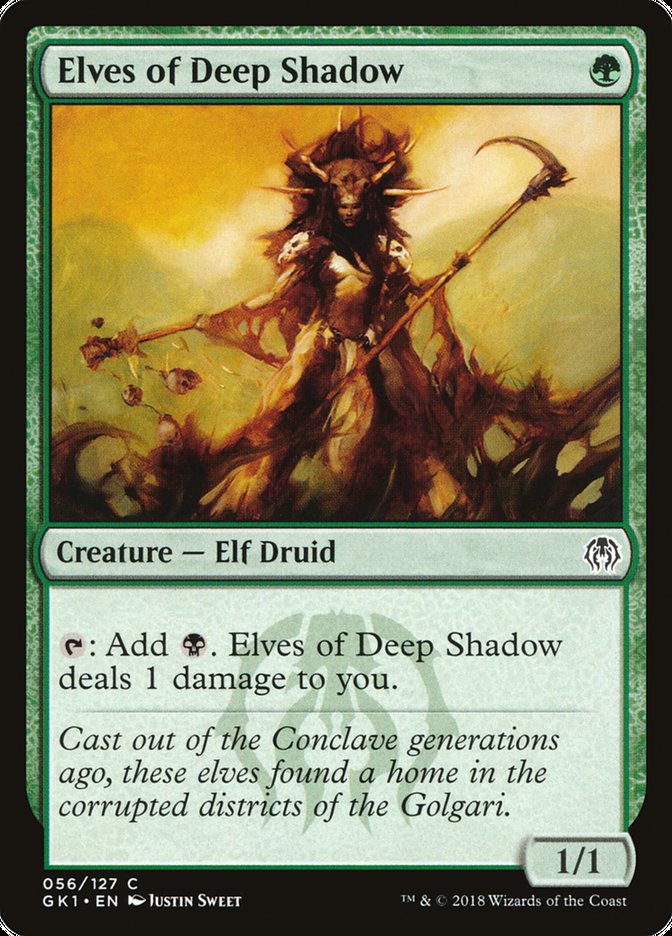 予約販売】本 MTG Elves of Deep Shadow ザ・ダーク 黒枠 - ネット販売