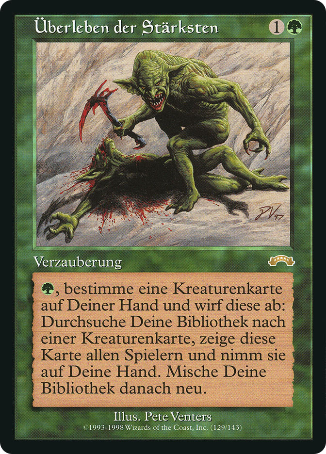 適者生存/Survival of the Fittest MTG Survival of the Fittest｜Exodus MTG Magic the Gathering