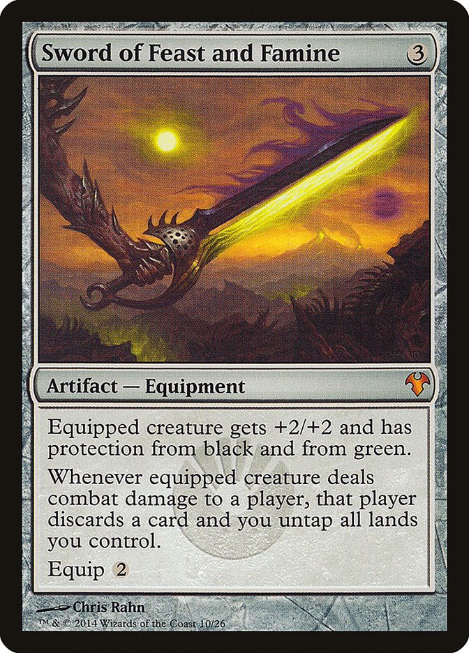 マジック：ザ・ギャザリング MTG Sword of Feast and Famine MPS Foil Sword of Feast and Famine | Modern Event Deck | Star City Games
