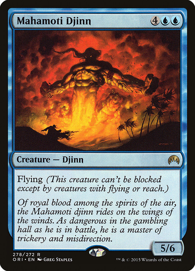 mtg djinn cards Juzm Foil from Arabian Nights (ARN) Proxy The first to arrive on Dominaria from their distant home Arabian Nights Erhnam Djinn MTG