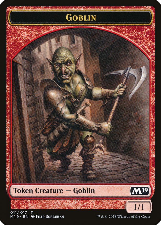 ゴブリントークン　goblin token 3枚セット Goblin Token} | Core Set 2019 | Star City Games