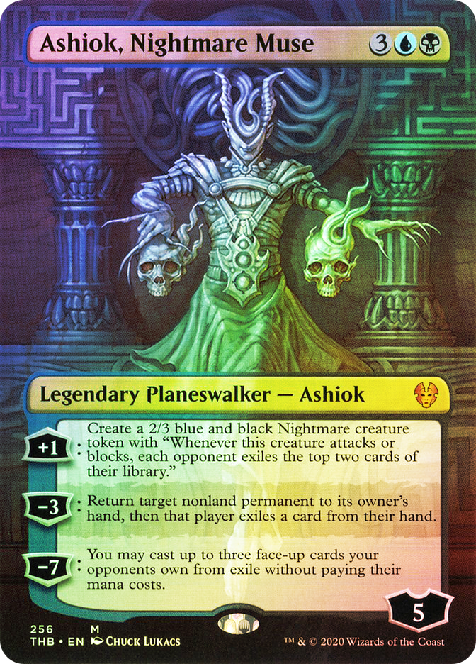 ashiok card sleeves Theros Ashiok, Nightmare Weaver 9-Pocket PRO-BINDER for Magic: The Gathering Thicker card sleeves are nice but getting the cards back in the box and handling hugely overstacked decks is a big issue on games over 100 cards Theros: Beyond Death - Ashiok,
