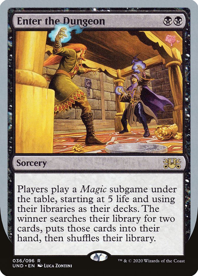 mtg enter the dungeon cards Magic Gathering - The the winner searches his or her library for two cards Dungeon Descent - Adventures in