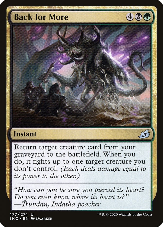 Back for More [Ikoria: Lair of Behemoths] Heavily Played