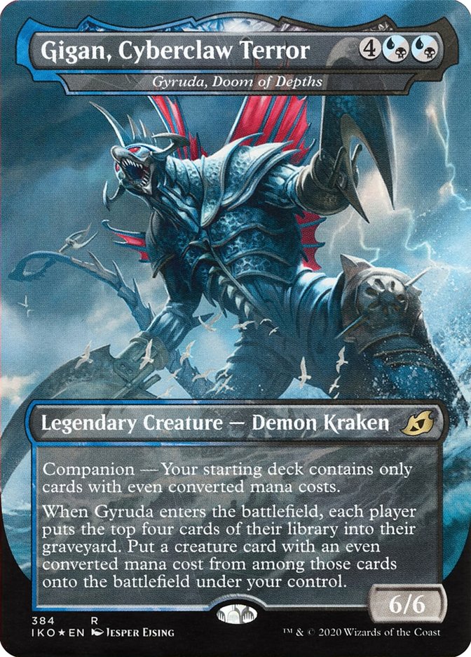 gigan mtg card MTG Gigan, Cyberclaw Terror *FOIL* Ikoria: Lair of Behemoths 384 NM