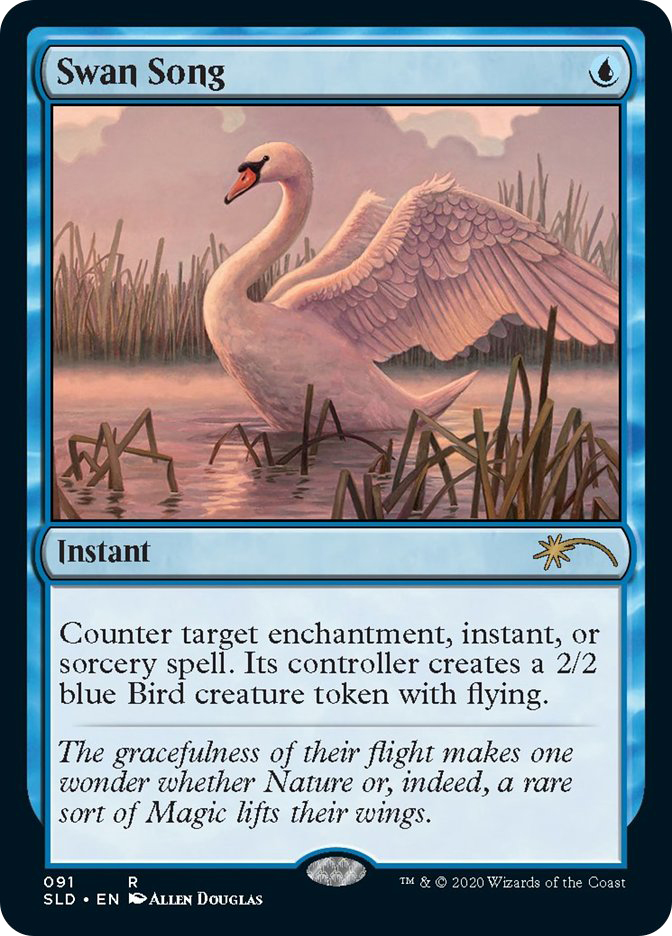 白鳥の歌　foil Swan Song Secret Lair Swan Song | Secret Lair Drop | Star City Games