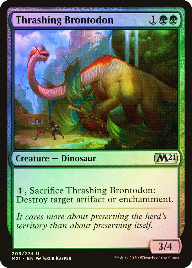 Thrashing Brontodon | Core Set 2021 | Star City Games
