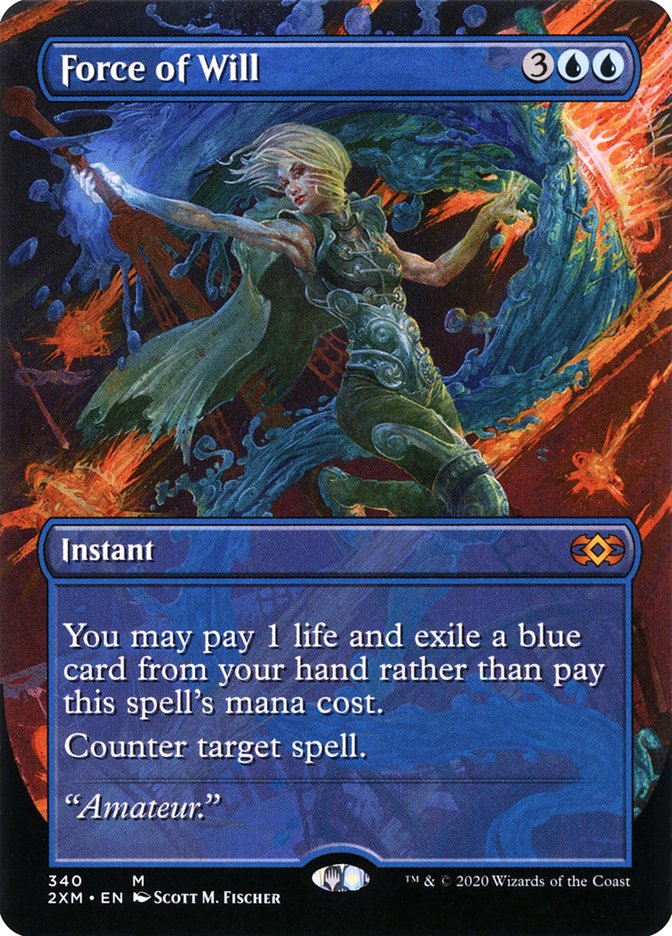 Force of Will (Borderless) | Double Masters - Variants | Star City 