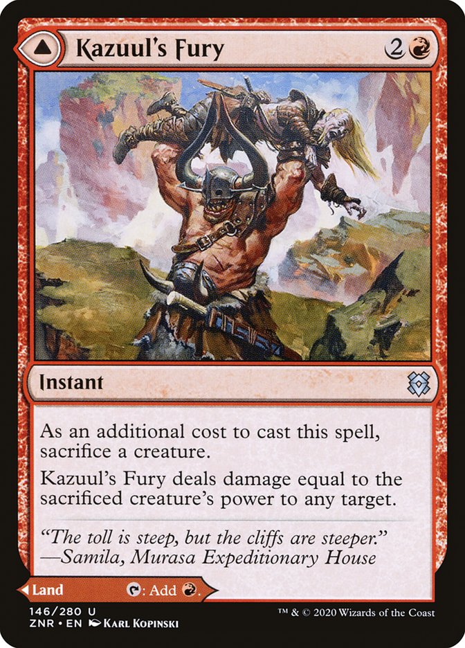 zeal ロッド　kazu★″ Kazuul's Fury // Kazuul's Cliffs | Zendikar Rising | Star City Games