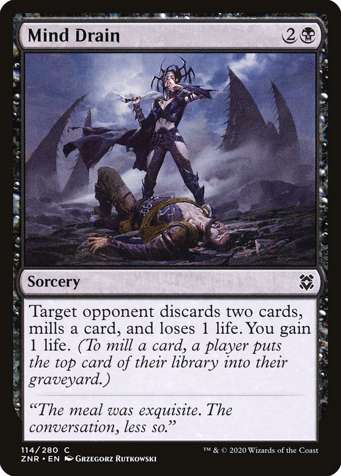 mtg life drain cards Mind Drain | Zendikar Rising