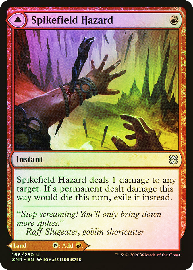 Spikefield Hazard // Spikefield Cave | Zendikar Rising | Star City