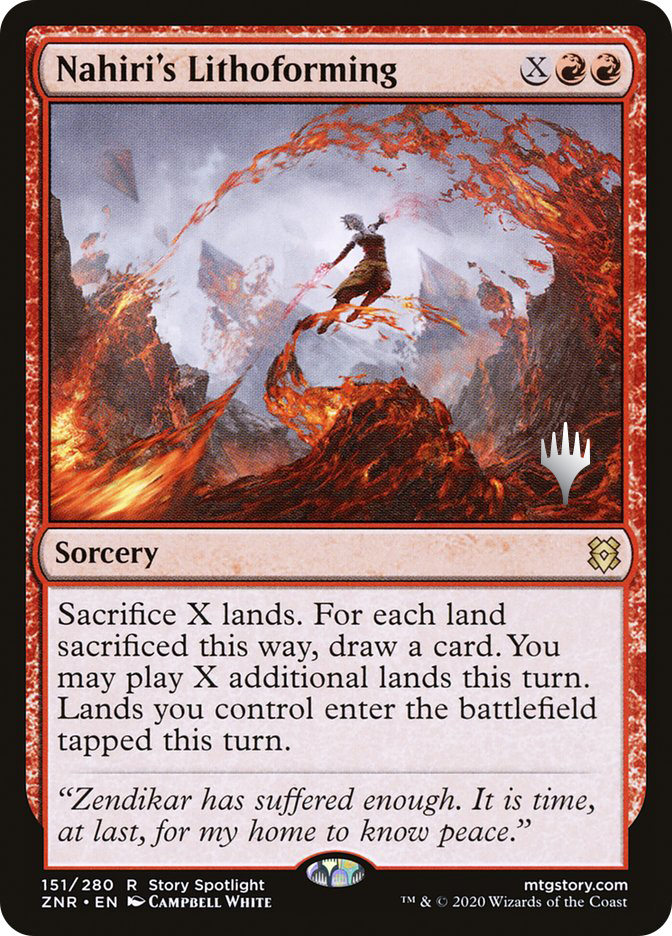 Nahiri's Lithoforming (Promo Pack) (Zendikar Rising) | Promo