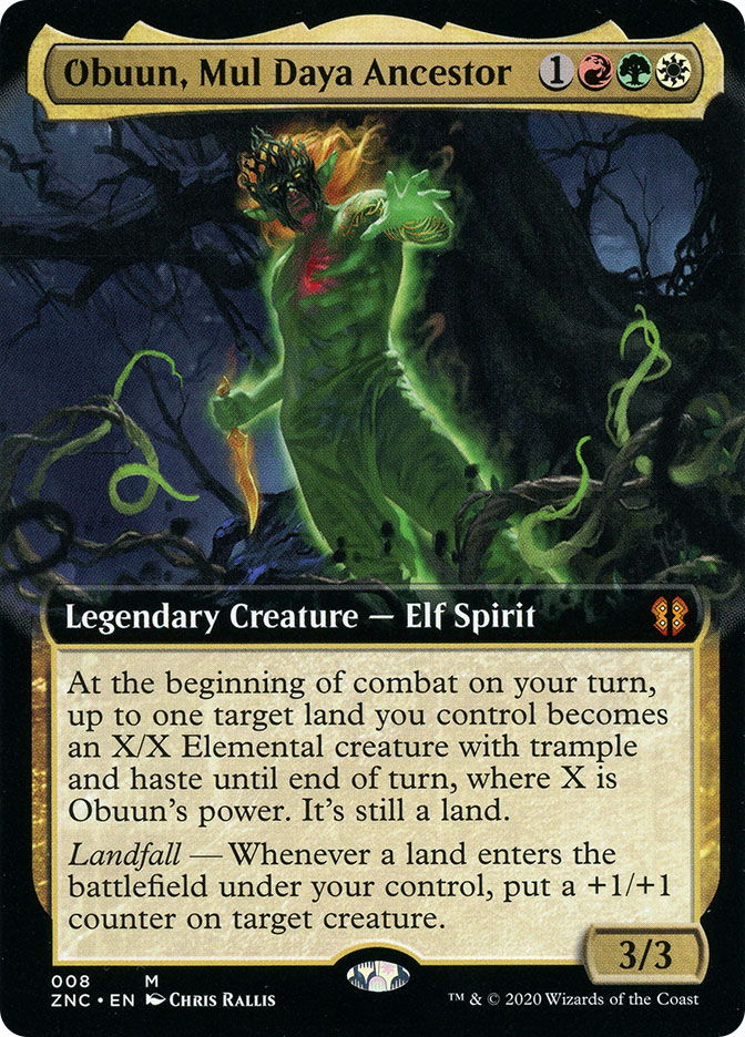 Obuun, Mul Daya Ancestor (Extended Art) | Zendikar Rising