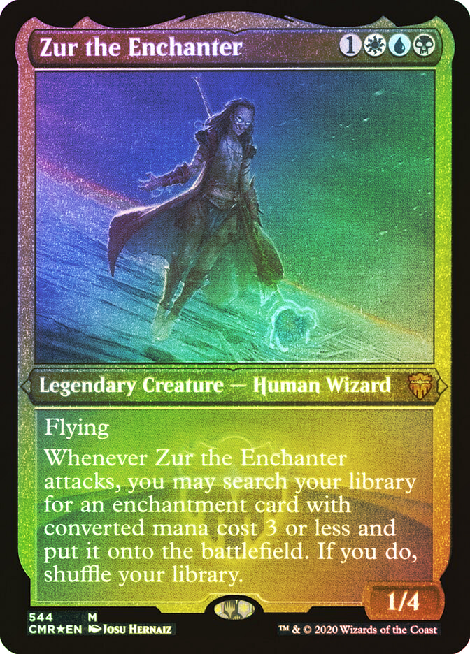 mtg zur the enchanter commander deck EDH Deck 100 Magic Cards Custom Deck Auras Enchantments Esper Voltron Legendary Creature Human Wizard Deck Zur the Enchanter, Commander
