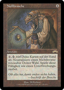 MTG　無のロッド/Null Rod　無のブローチ/Null Brooch　英語 無のロッド mtg英語 無のロッド/Null Rod《英語》【WTH】