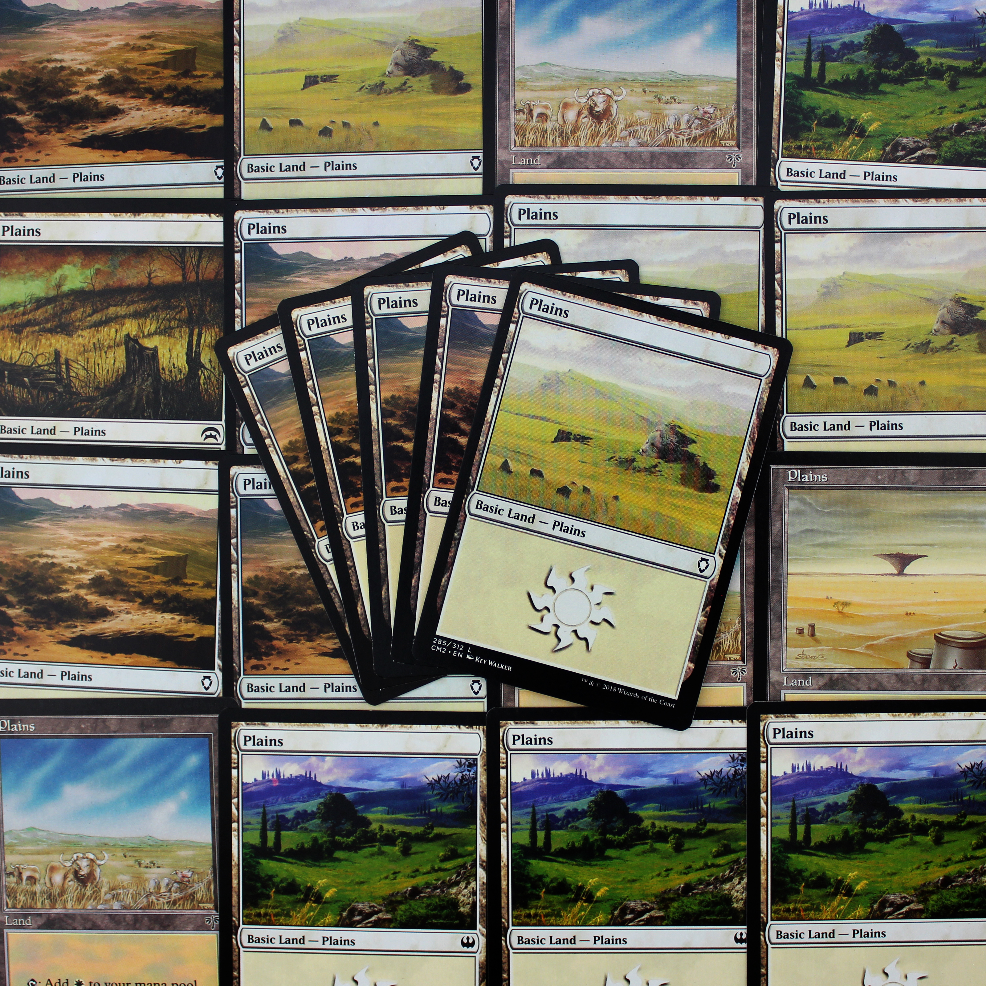 Plains #252 x4 Full Art Basic Land Battle for Zendikar 4x cards Magic MTG 