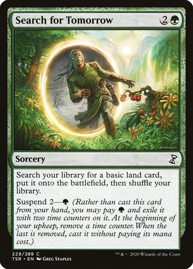 search for card mtg the Premises | Modern Horizons 2 then shuffle your library. Search for Survivors ~ Near