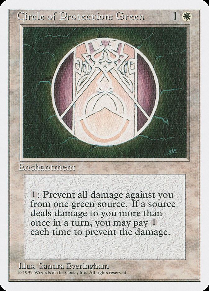 Circle of Protection: Green | 4th Edition | Star City Games
