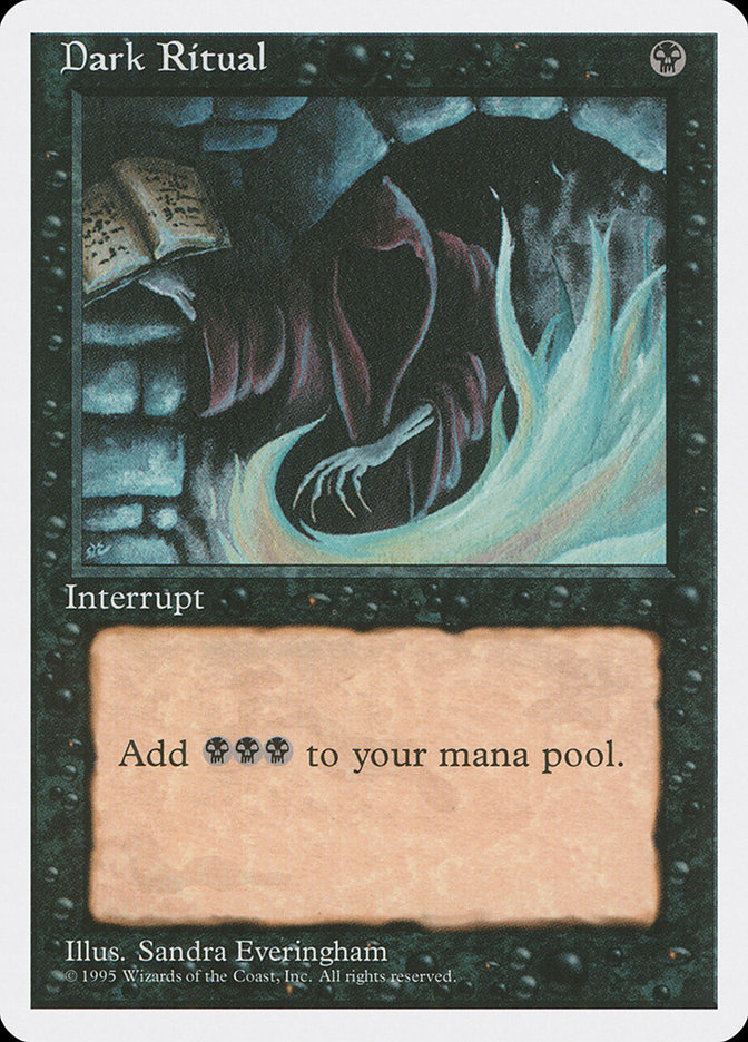MTGプレイマット　Dark Ritual Dark Ritual - Wizard of Barge - MagicCon Amsterdam 2024