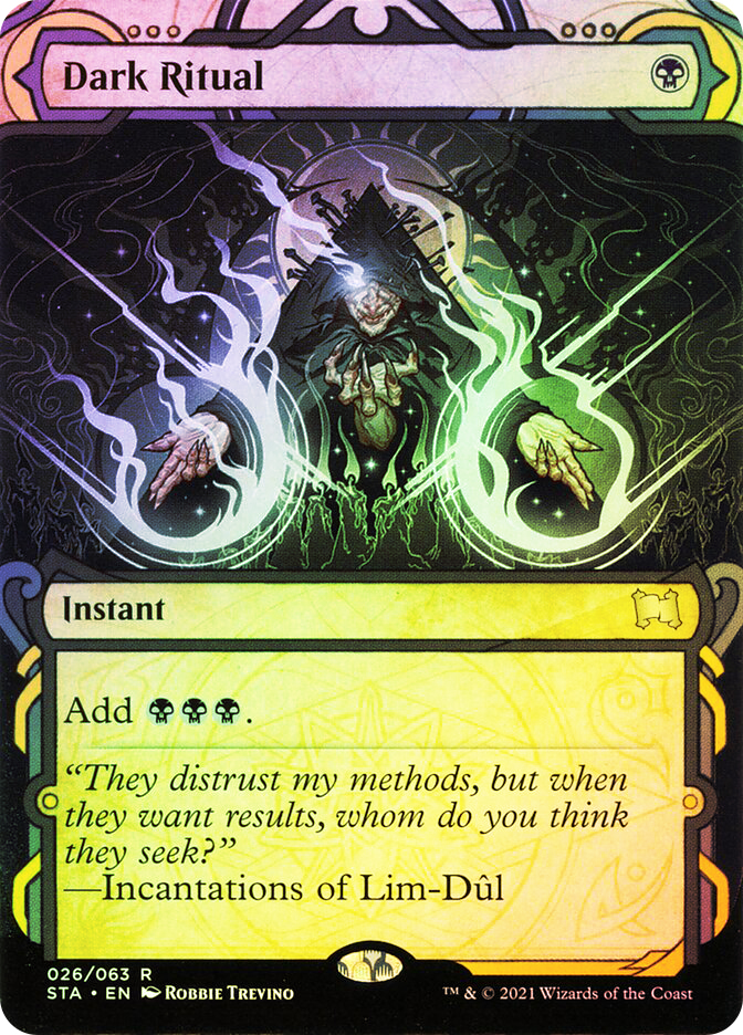 Dark Ritual インスタントカード Dark Ritual (Graphic Novel Insert) - Media Promos - Magic: The