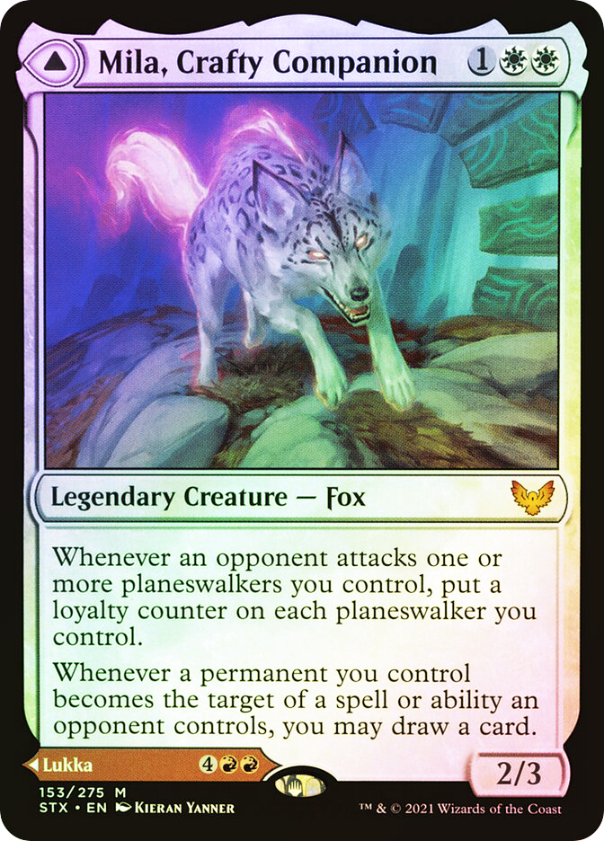 Mila, Crafty Companion // Lukka, Wayward Bonder | Strixhaven