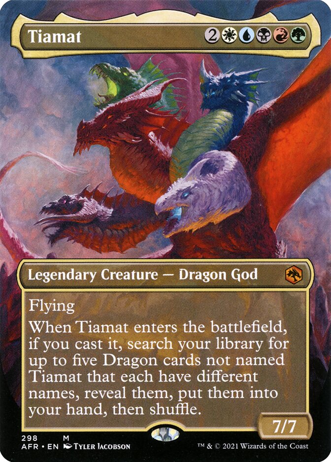 【 Foil 】アーティストプルーフ ティアマト Tiamat MTG MTG ティアマト foil アーティストプルーフ アンパサンド 英語版