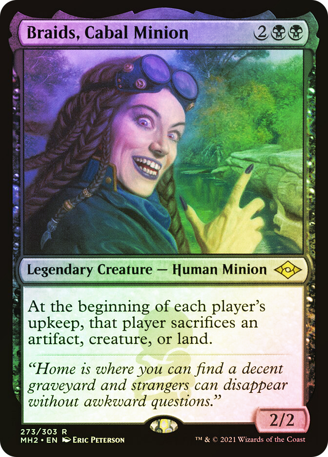foil　陰謀団の先手ブレイズ/Braids, Cabal Minion　日本語 BraidsCabalMinion__28346.