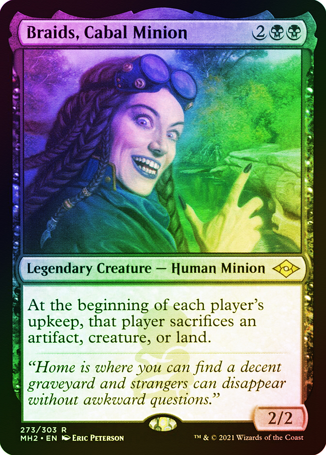 FOIL 陰謀団の先手ブレイズ/Braids, Cabal Minion ODY Braids, Cabal Minion (Foil Etched) | Modern Horizons 2