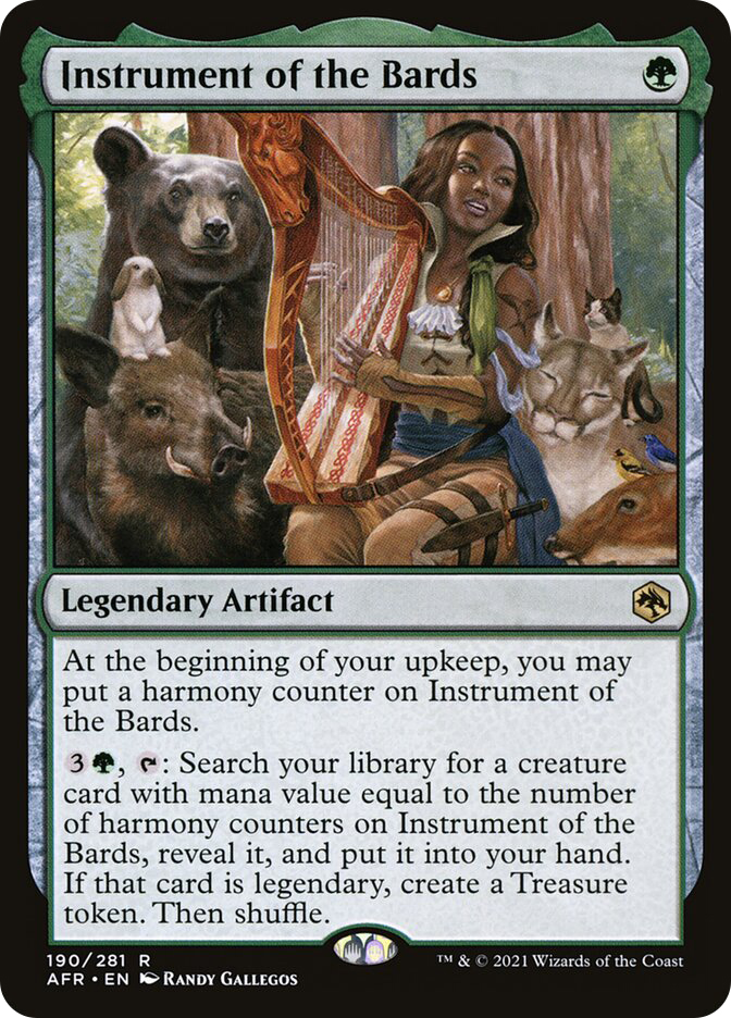 mtg bard cards All creatures able to block Elvish Bard do so. Instrument of the Bards