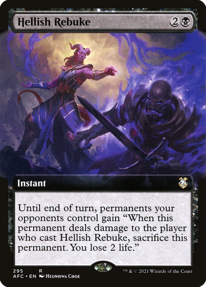 MTG【Foil】ヘリッシュ・リビューク/Hellish Rebuke１枚 Hellish Rebuke | Adventures in the Forgotten Realms Commander
