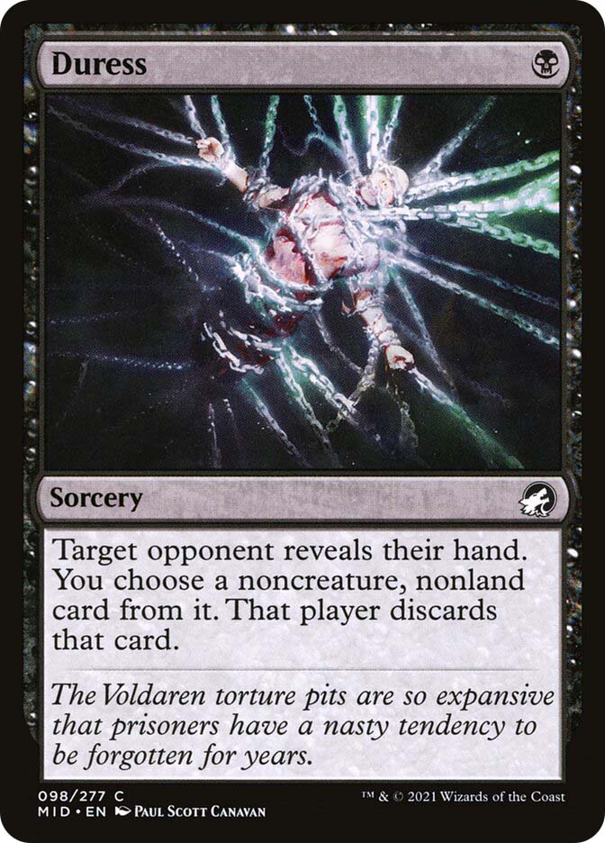 Duress | Innistrad: Midnight Hunt | Star City Games