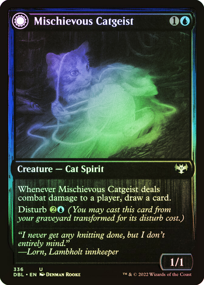 【初版】万能文化猫娘 カードダスマスターズ フルコンプリート139種セット Mischievous Catgeist // Catlike Curiosity | Innistrad: Double