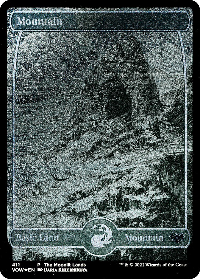 Mountain (The Moonlit Lands) (Foil Etched) | Promo: General - Alternate  Foil | Star City Games