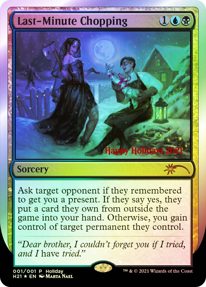 MTG ホリデーギフト Last-Minute Chopping foil 英語 Last-Minute Chopping (Holiday) | Promo: Date Stamped | Star