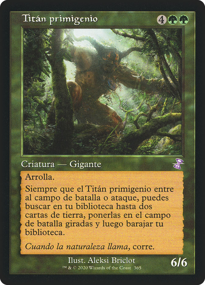 原始のタイタン/Primeval Titan Retro Frame Foil Primeval Titan (Retro Frame) | Time Spiral Remastered
