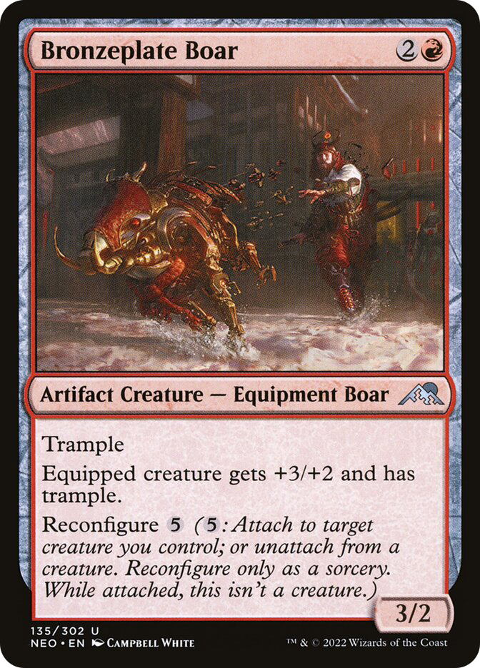 ironhoof boar mtg card text Magic: the Gathering - - Ironhoof Boar you may put it into its owners library third from the top. MtG War of the Spark