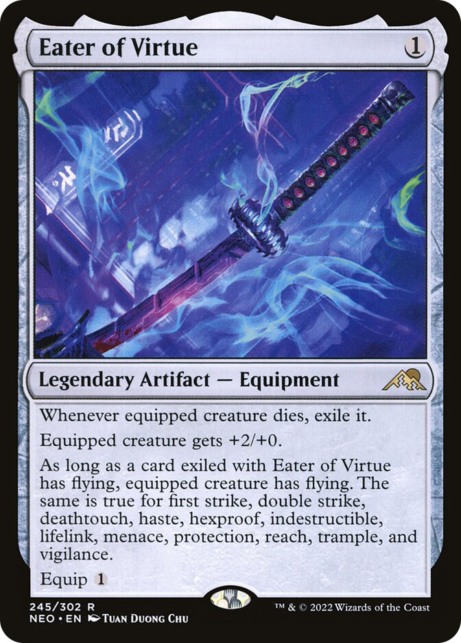 長所食い　アーティストプルーフ　MTG Eater of Virtue 神河 EaterOfVirtue__62023.