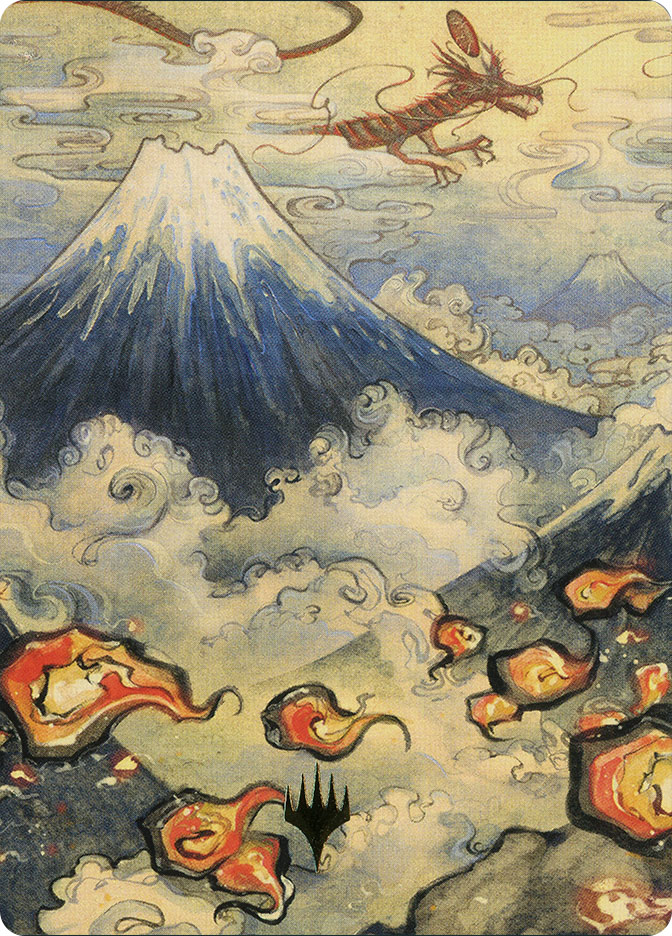 Mountain Art Card} (#78) (Stamped) | Art Series: Kamigawa: Neon