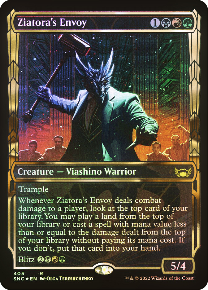 Ziatora's Envoy (Showcase) (Gilded Foil) | Streets of New
