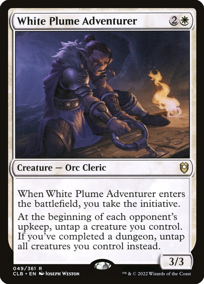 white adventure cards mtg White Plume Adventurer