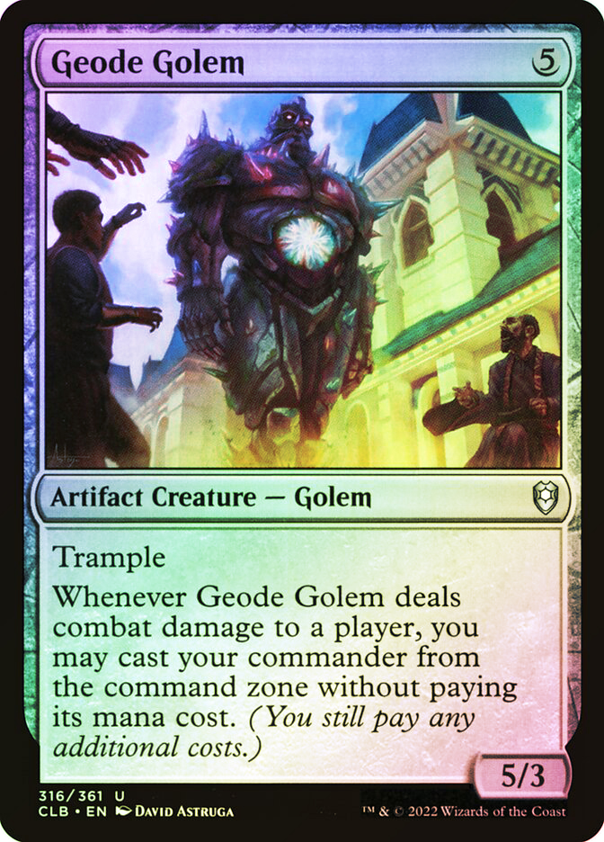 golem deck mtg commander Geode Golem | Commander Legends: Battle for Baldur's Gate