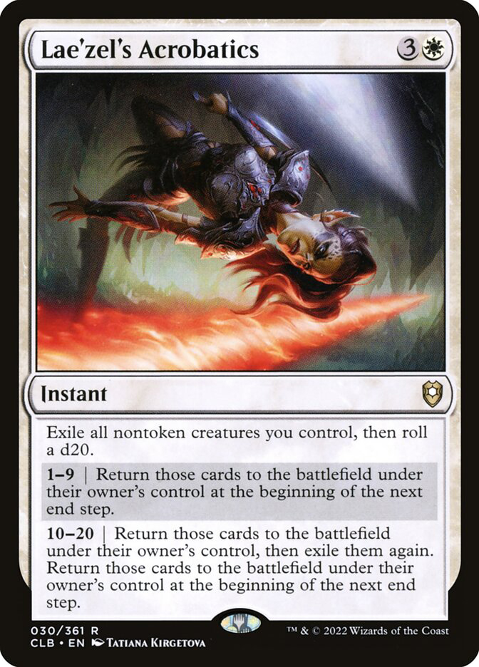 MTG LEB 6枚セット Lae'zel's Acrobatics | Commander Legends: Battle for Baldur's Gate