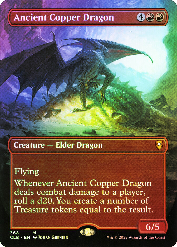 MTG Ancient Copper Dragon　英語版 Ancient Copper Dragon Showcase MTG CLB 396 Near Mint English